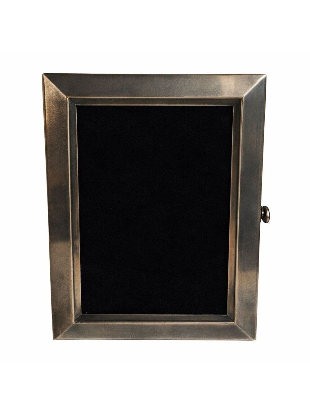 Vintage Silver Tone Picture Frame 5"x7" Hinged Back Stand Classic Home Decor